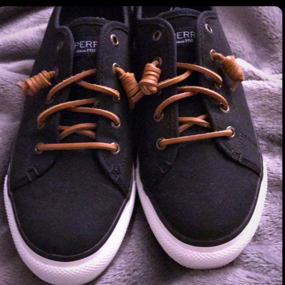 Sperry Topsider Black Sneakers